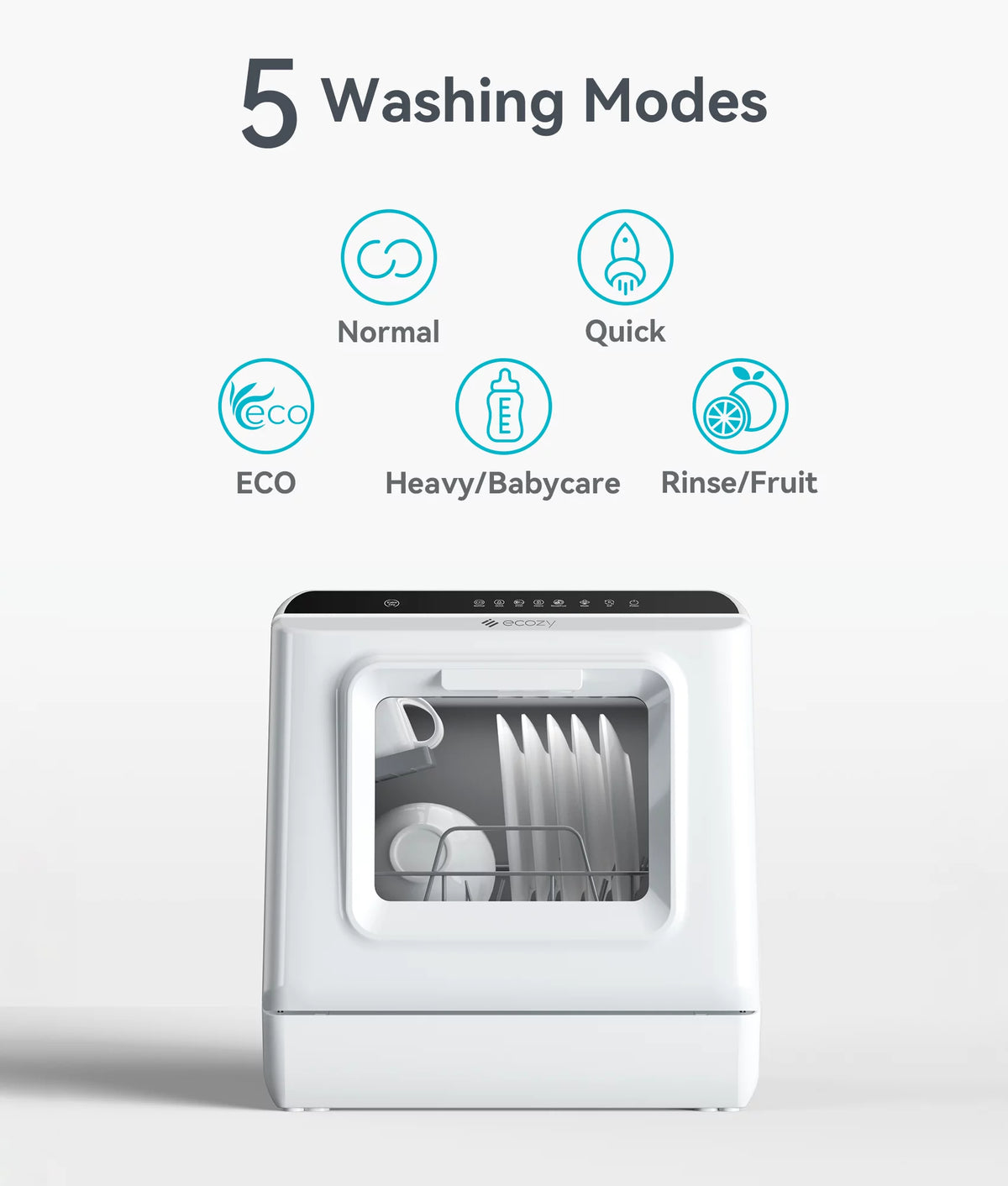 Countertop Dishwasher with 5L Water Tank D2113