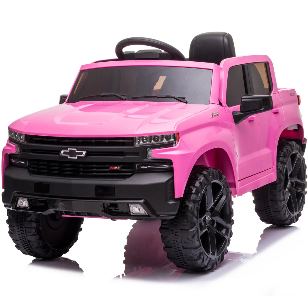 12V Battery Powered Licensed Chevrolet Silverado Truck - Red V983