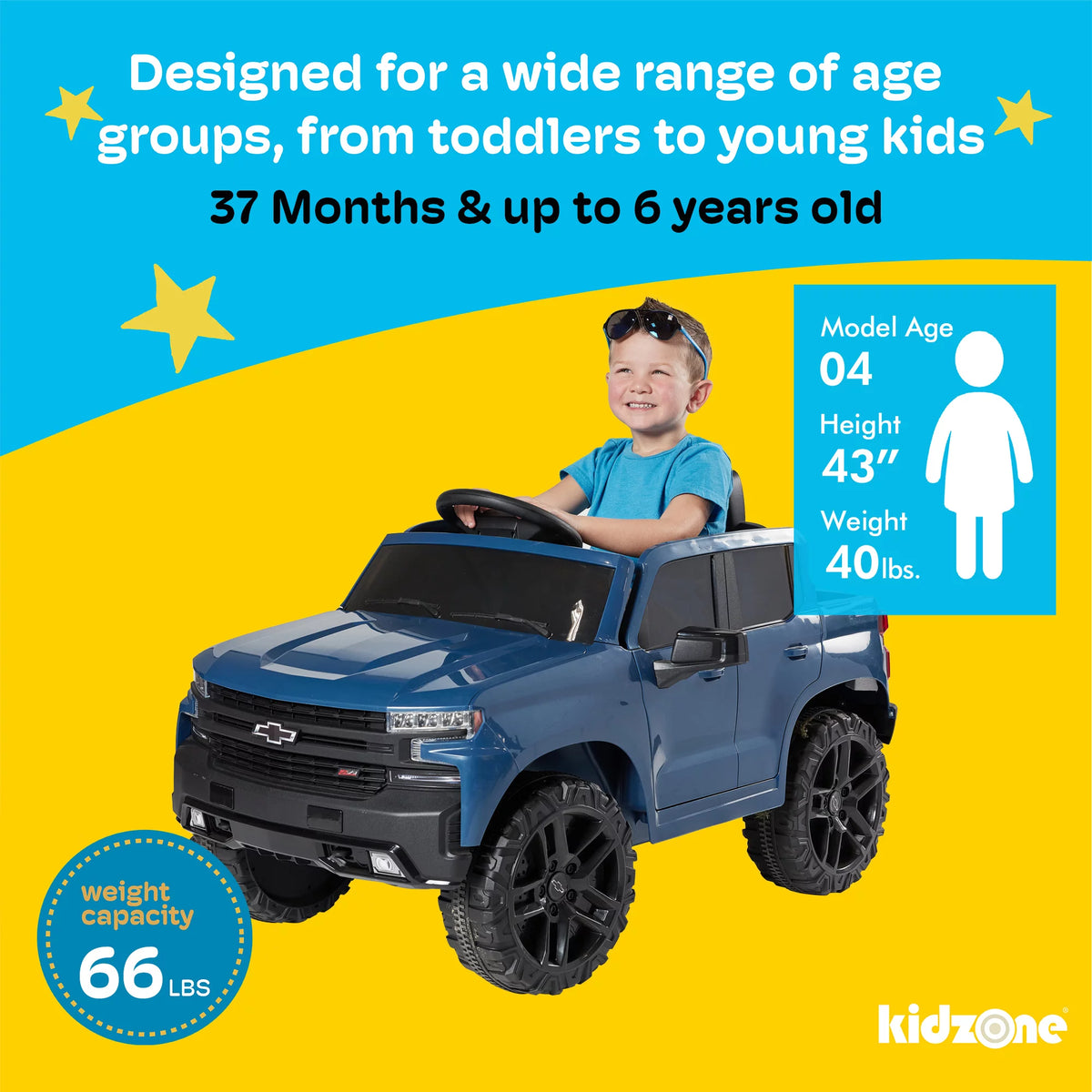 12V Battery Powered Licensed Chevrolet Silverado Truck - Red V983