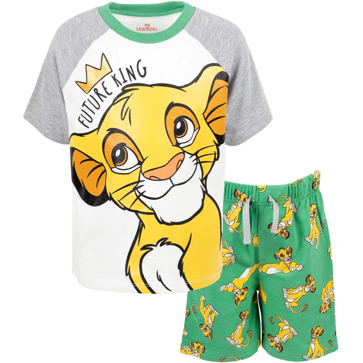 T-Shirt and French Terry Shorts Outfit Set X9493