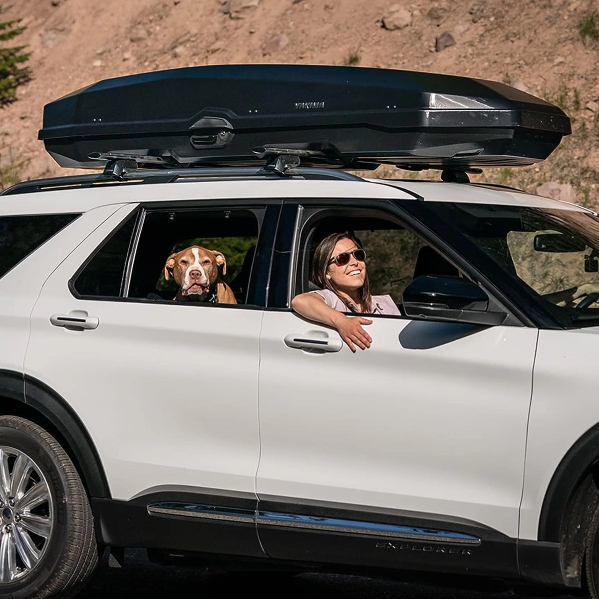 Black Rooftop Cargo Carrier Box S276