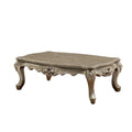Marble Top Wooden Coffee Table D3947