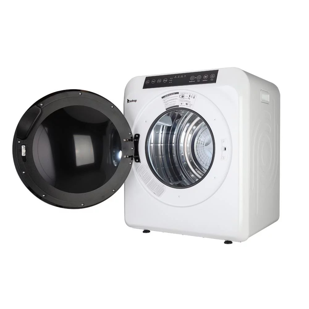 White 13lbs Capacity Stainless Steel Electric Clothes Dryer E15746