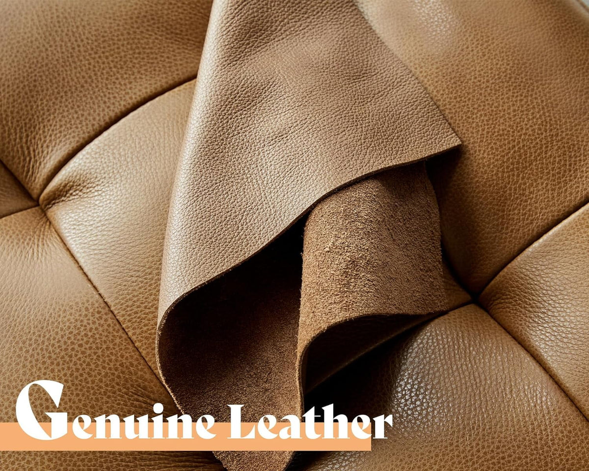 Brown Leather 2 Piece Set 3 Seater Sofa E437736