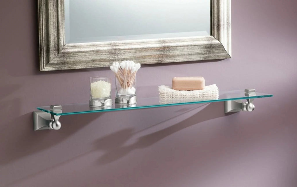 Brushed Nickel Vanity Shelf V500629