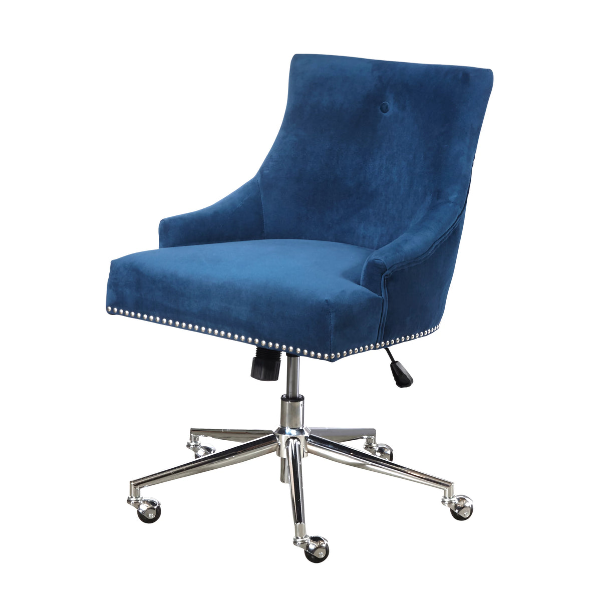 Navy Blue Velvet Office Chair G8303