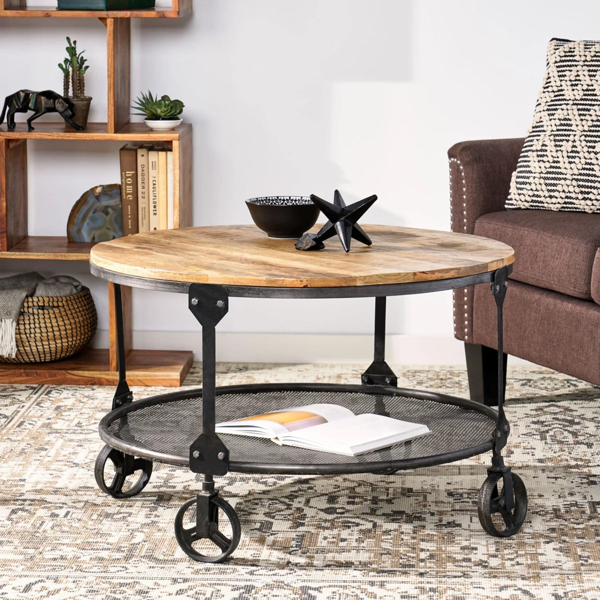 Handcrafted Mango Wood Coffee Table W56064