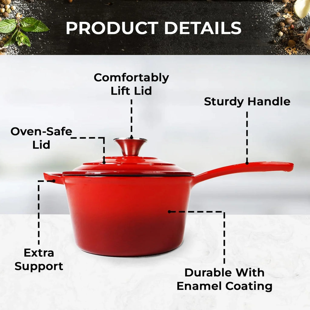 Enameled Cast Iron Cookware Set D830946