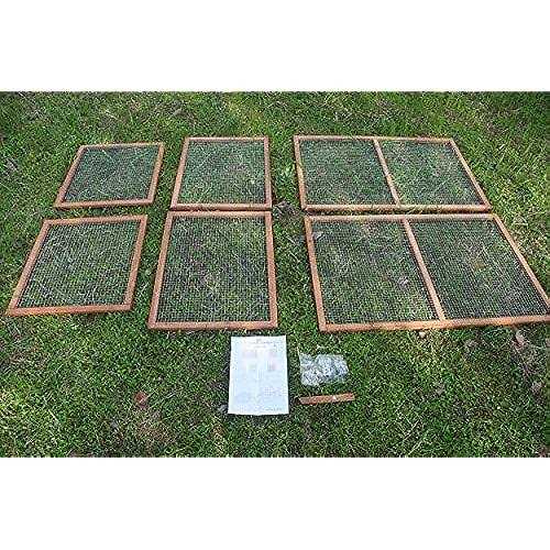 Wooden Chicken Coop Rabbit Hutch with Mesh Run H123626