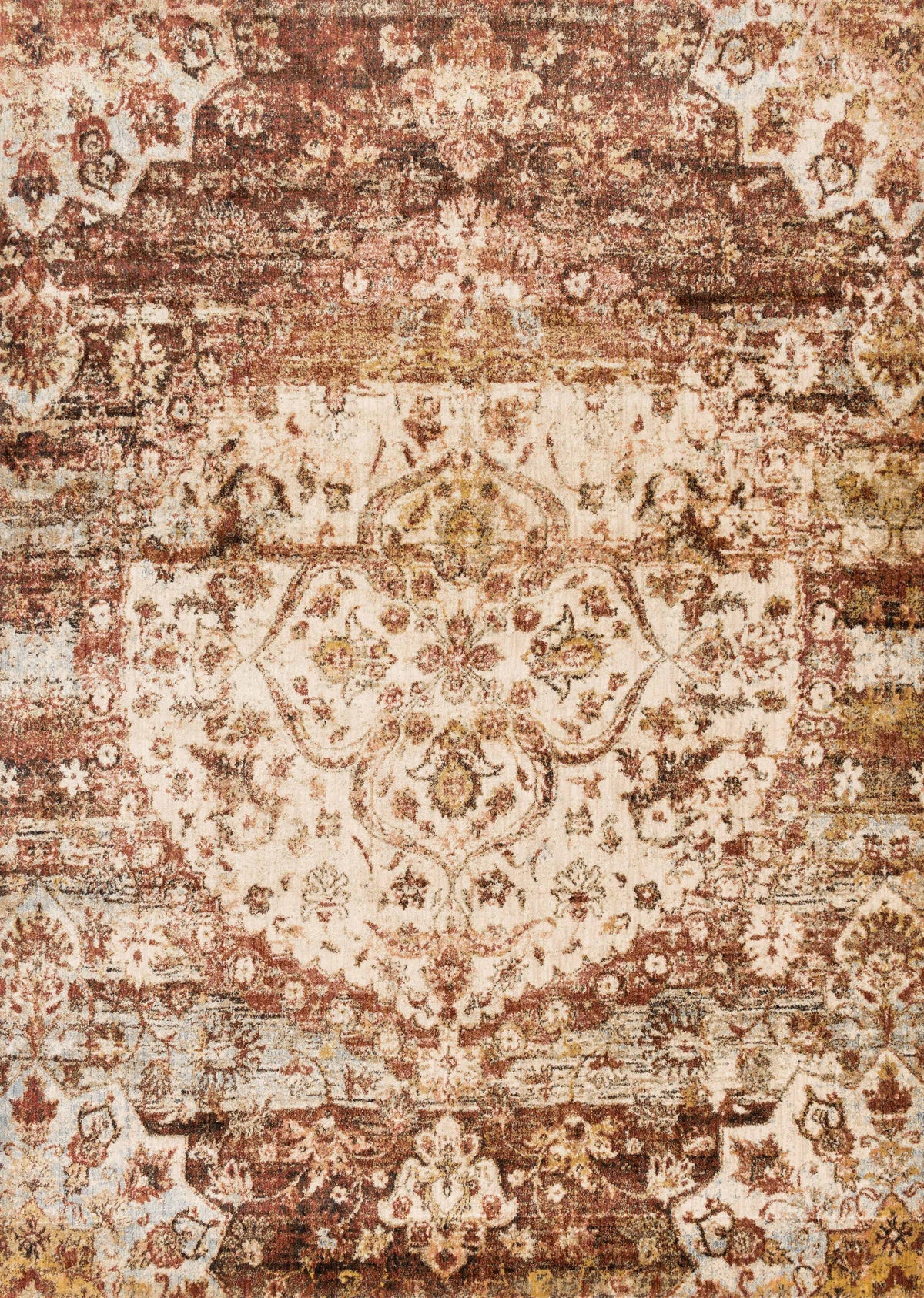 Rust Ivory Rug W798880