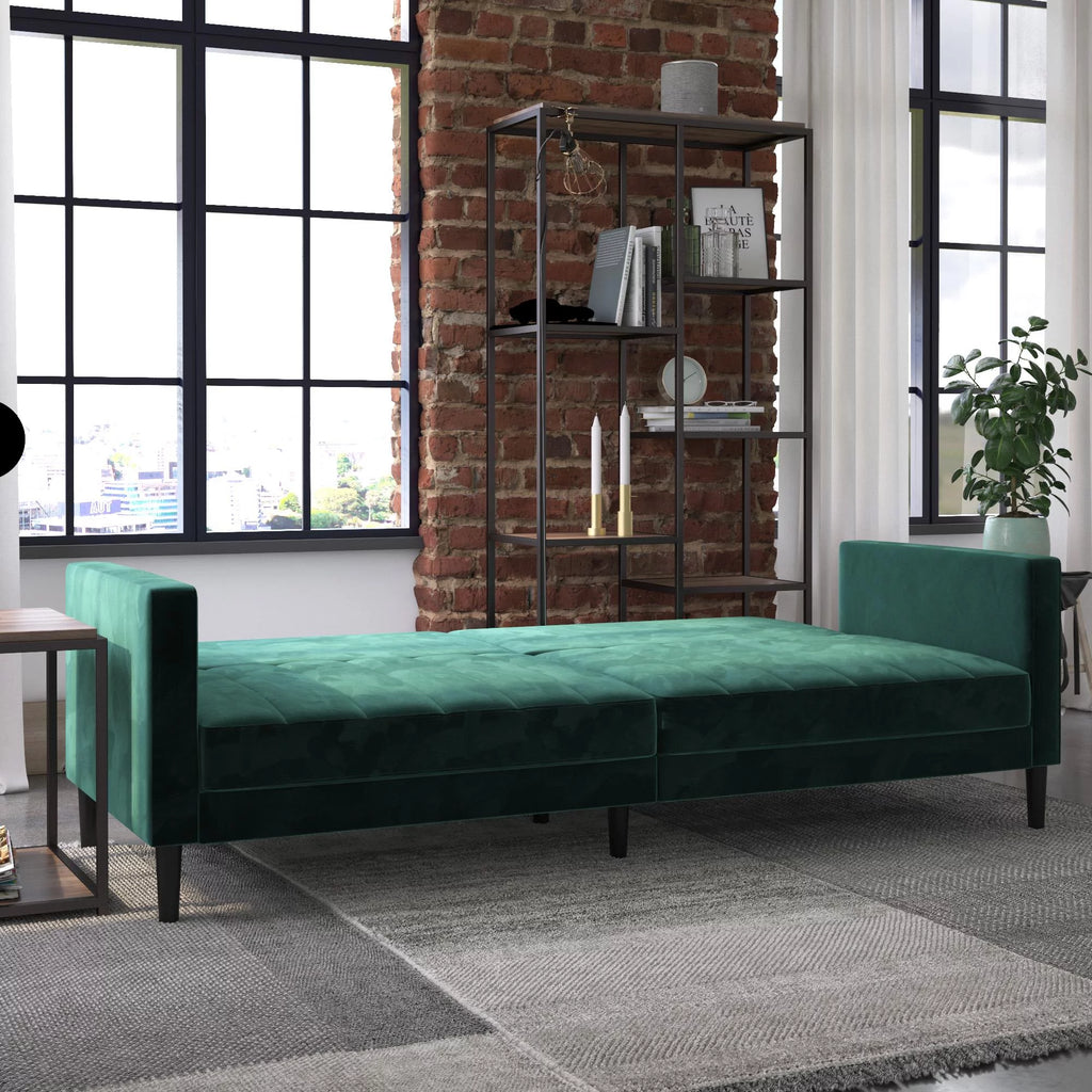 Green Velvet Futon B650618