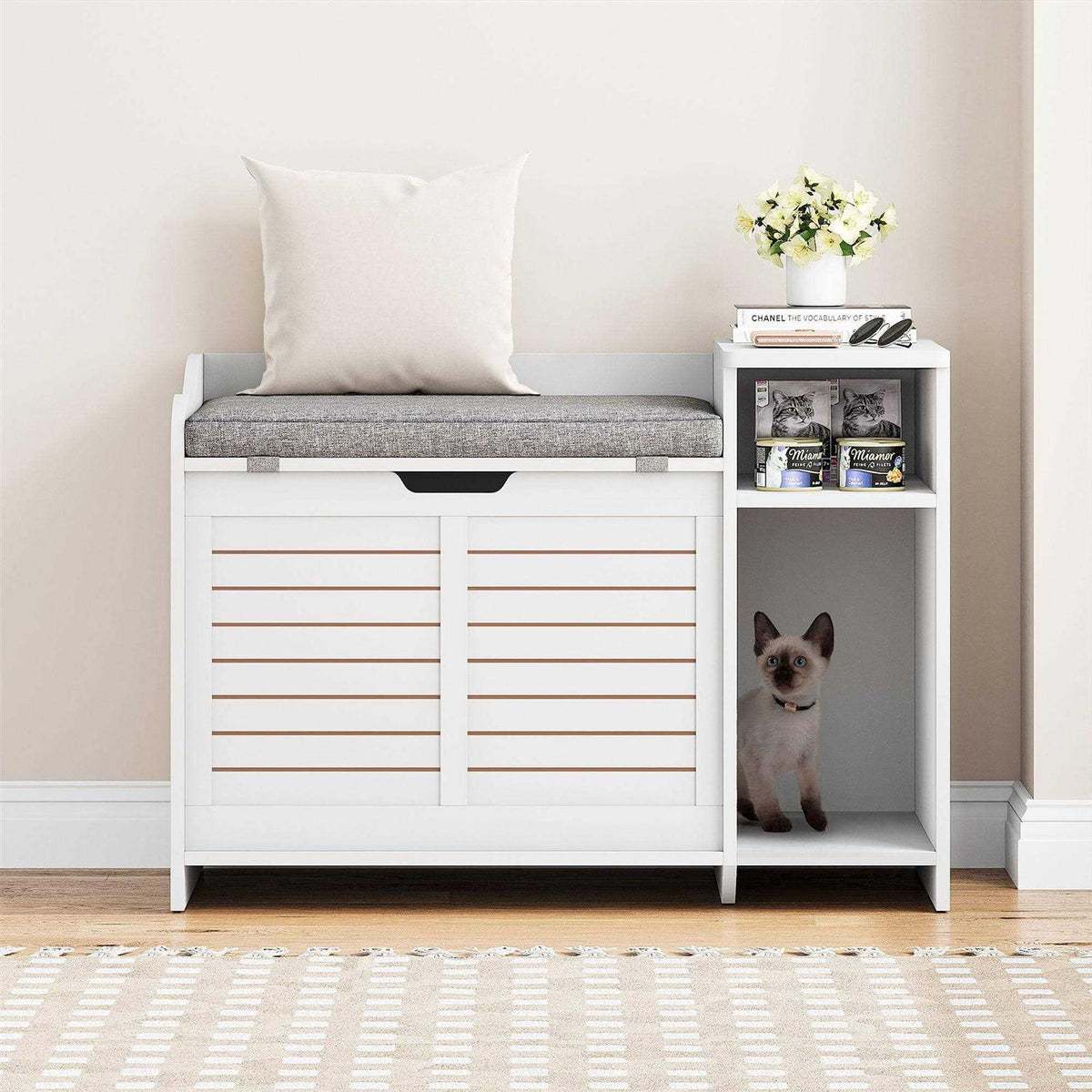 Litter Box Enclosure with Cushion V90198