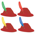 Red Velour Alpine Hat Z138891