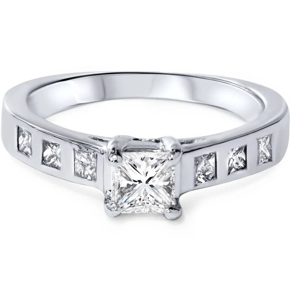 14K White Gold Diamond Ring M3063