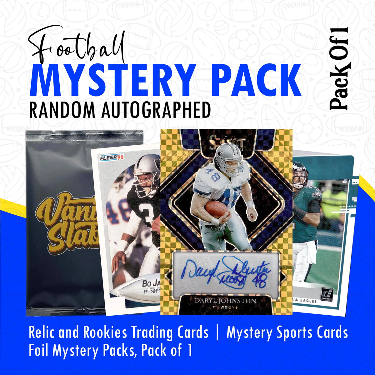 Football Mystery Pack Random Autographed Relic Rookie Trading Cards R395549