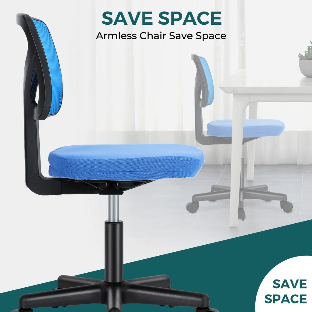 Armless Desk Chair with Lumbar Support I486541
