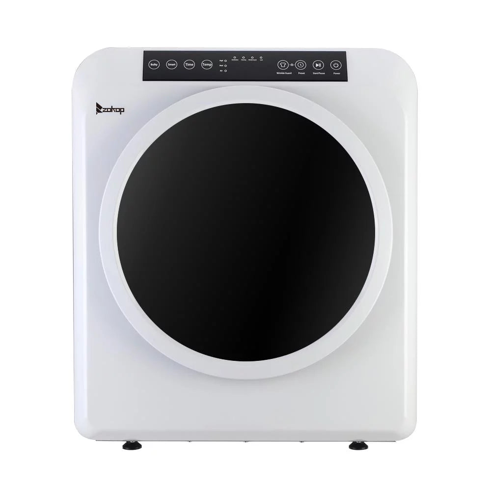 White 13lbs Capacity Stainless Steel Electric Clothes Dryer E15746