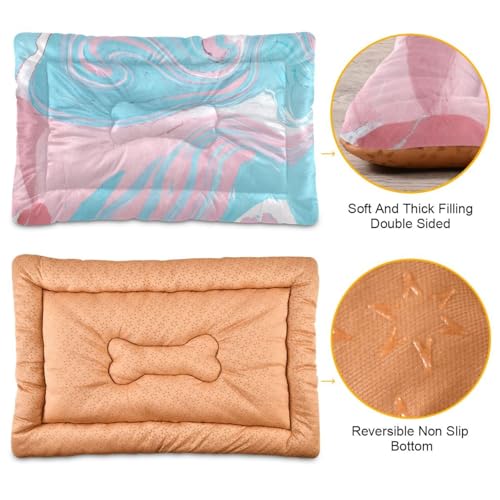 Snowflakes Pet Bed Washable Dog Crate Cushion 36x24inch Q567375