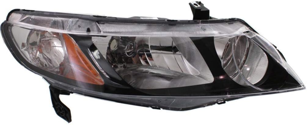 Passenger Side Headlight Assembly for Honda Civic 2006-2011 F647331