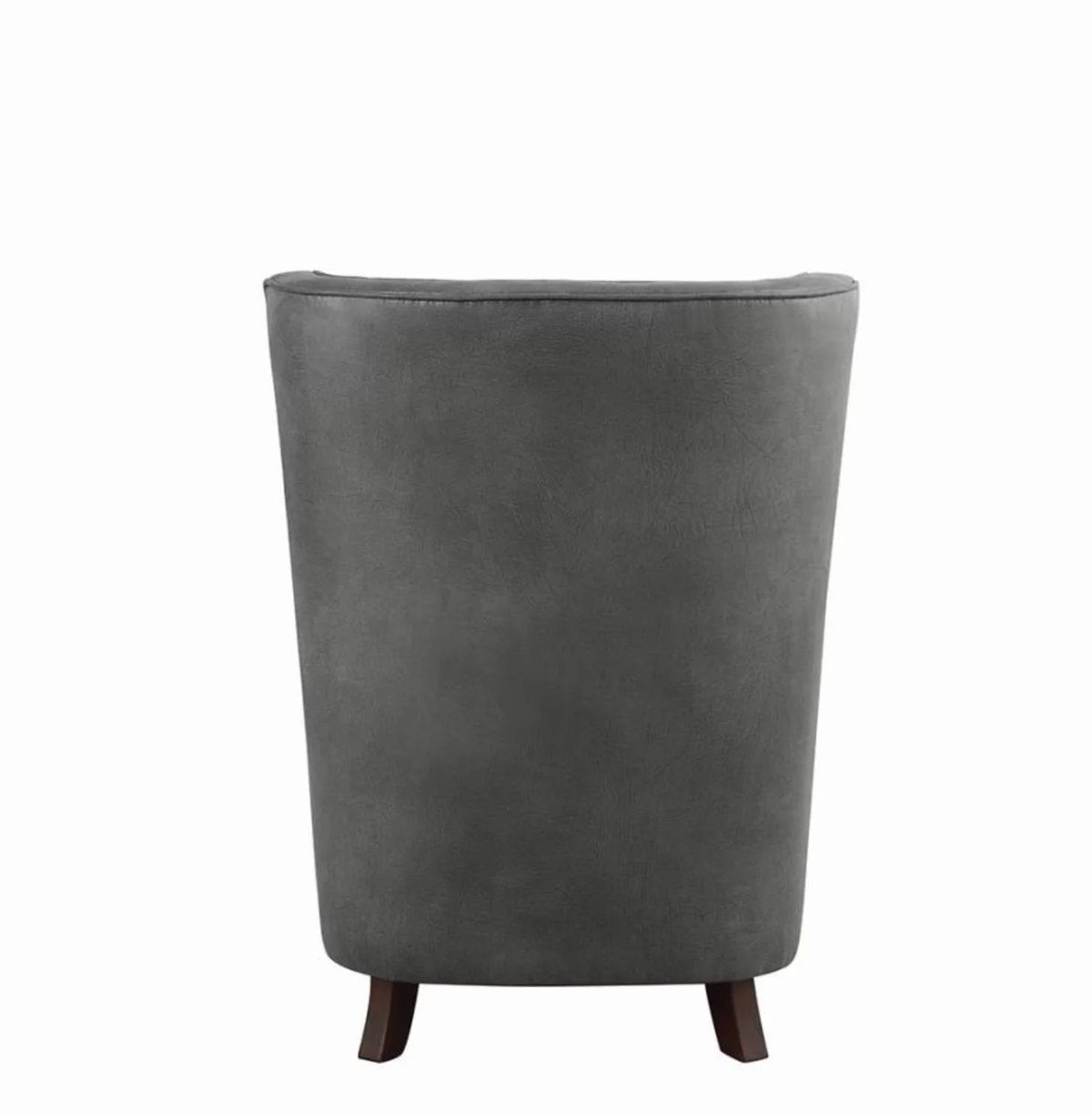 Dark Grey Upholstered Wing Back Accent Chair O508401