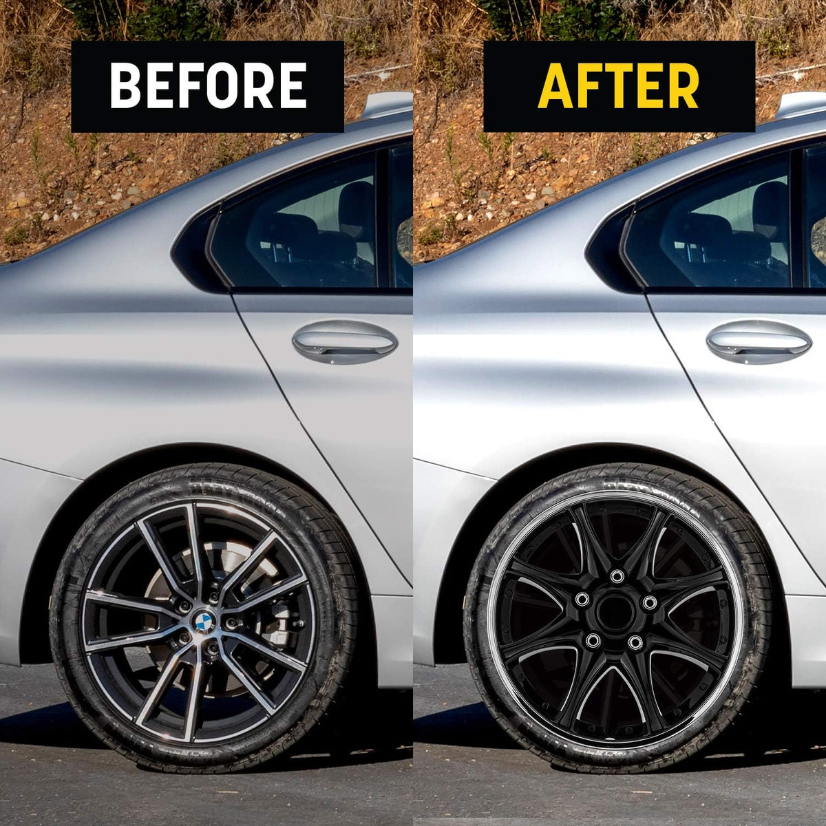 Matte Black Wheel Cover 17" Set of 4 J564557