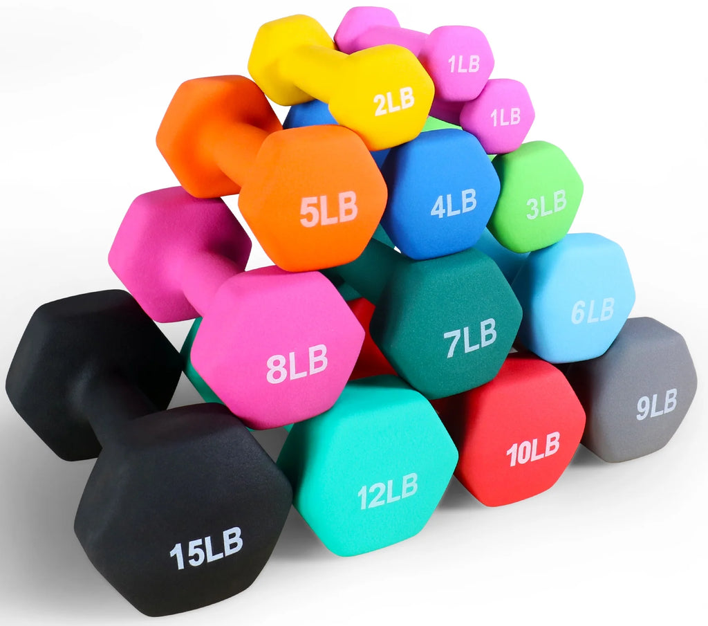 1 lbs Pair Vinyl Coated Dumbbells D966868