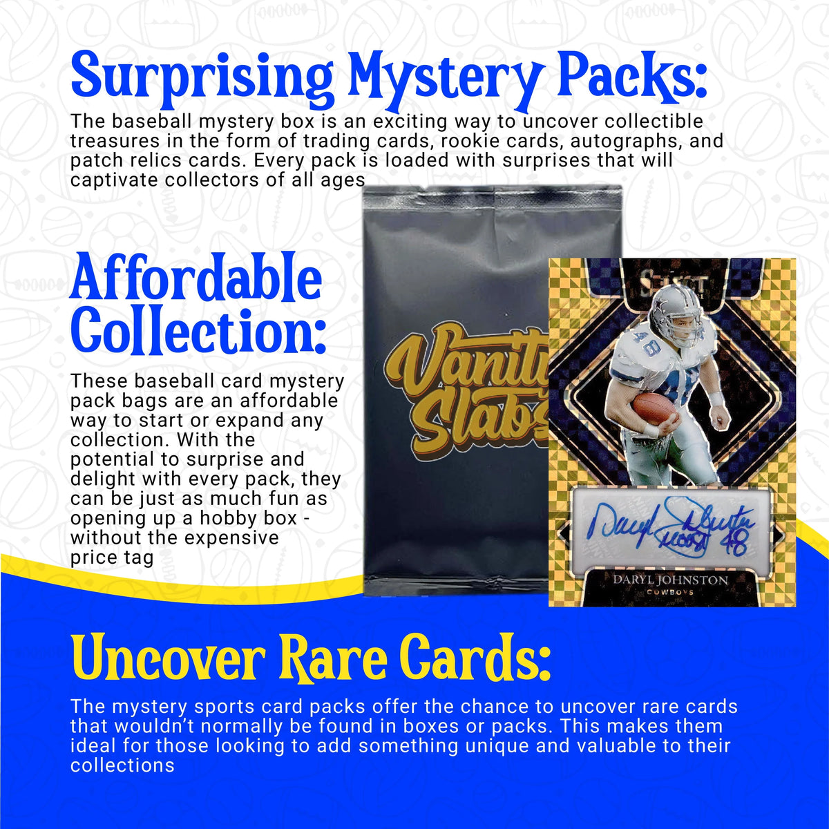 Football Mystery Pack Random Autographed Relic Rookie Trading Cards R395549