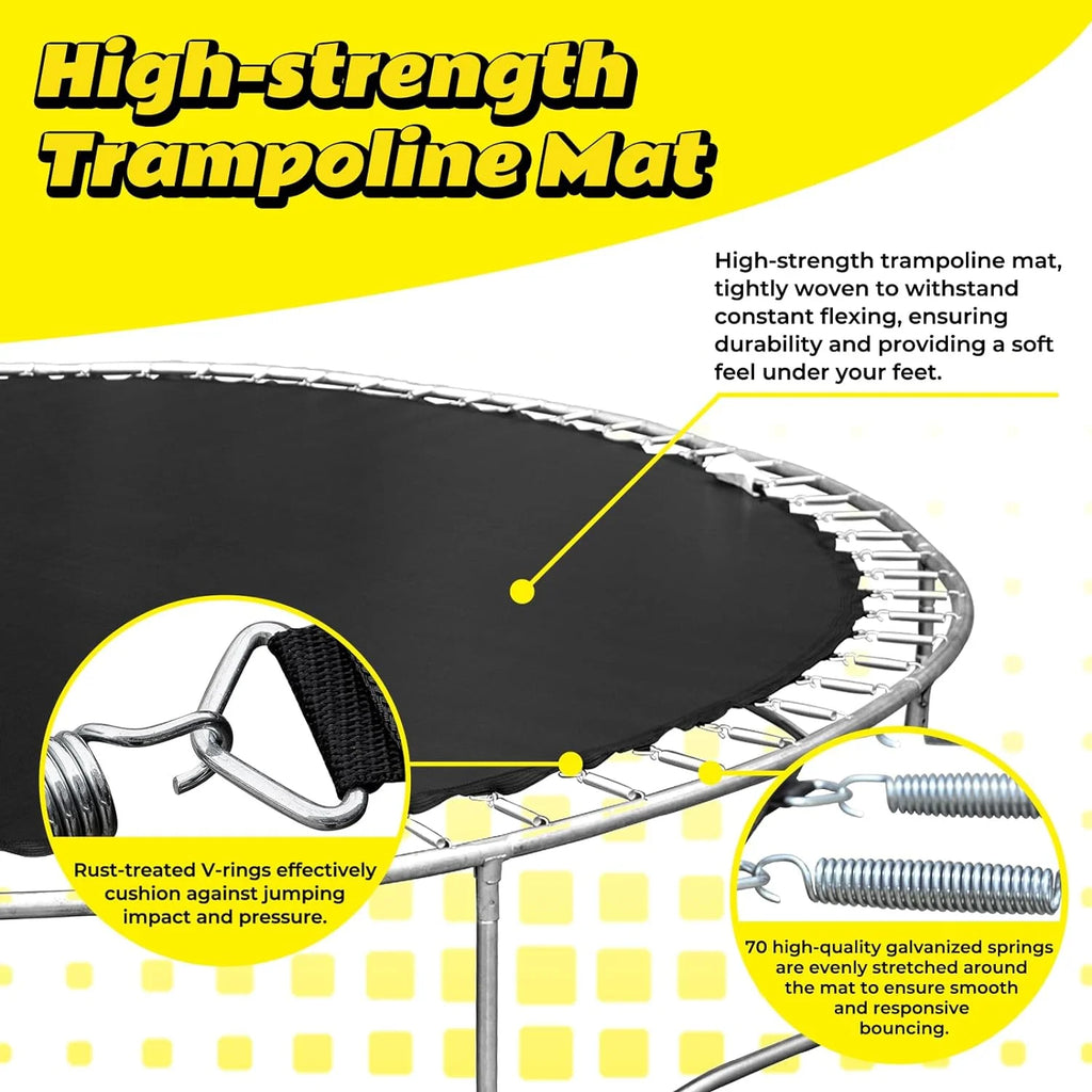 14FT Trampoline with Enclosure Slide Swing & Basketball Hoop A526426