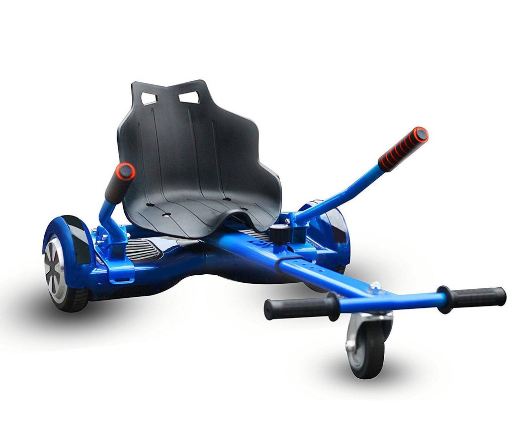 Blue Chrome Hoverboard and Wireless Speaker and Blue Hovercart Z7952