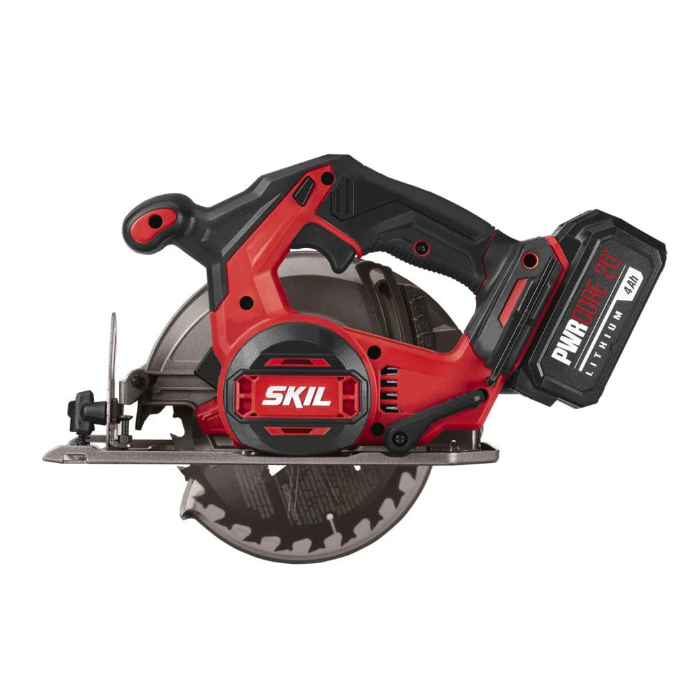 Brushless 20V Cordless Drill Driver and Circular Saw Kit Set with 4.0Ah Battery F915