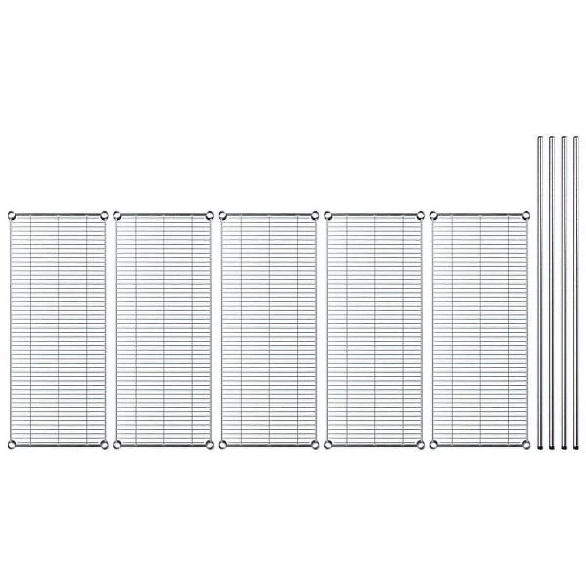 71"x 24"x 18" Stainless-Steel 4 Tier Wire Shelving Rack L961092