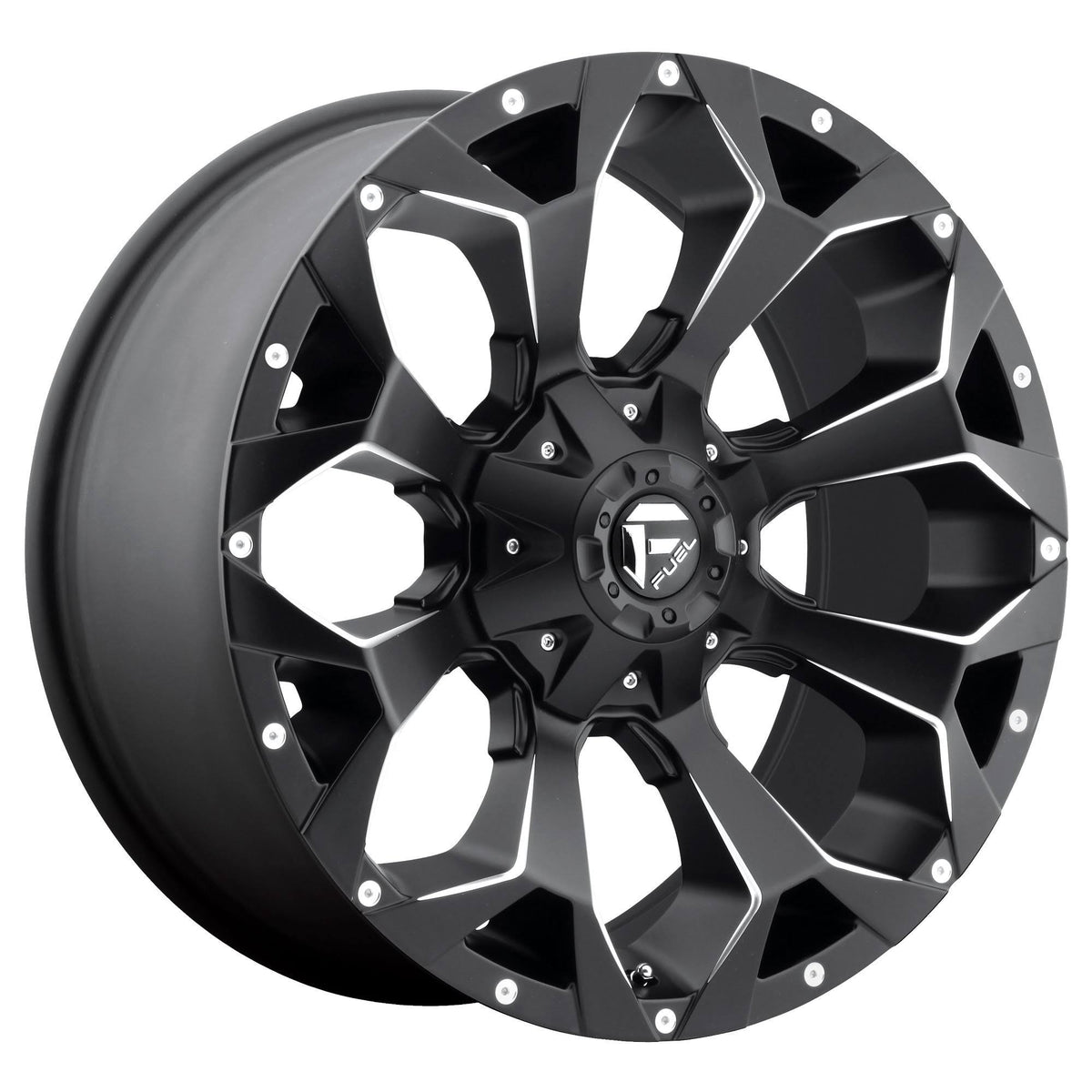 Matte Black Milled Fuel Offroad D546 Assault Wheel 22x9.5 W6869