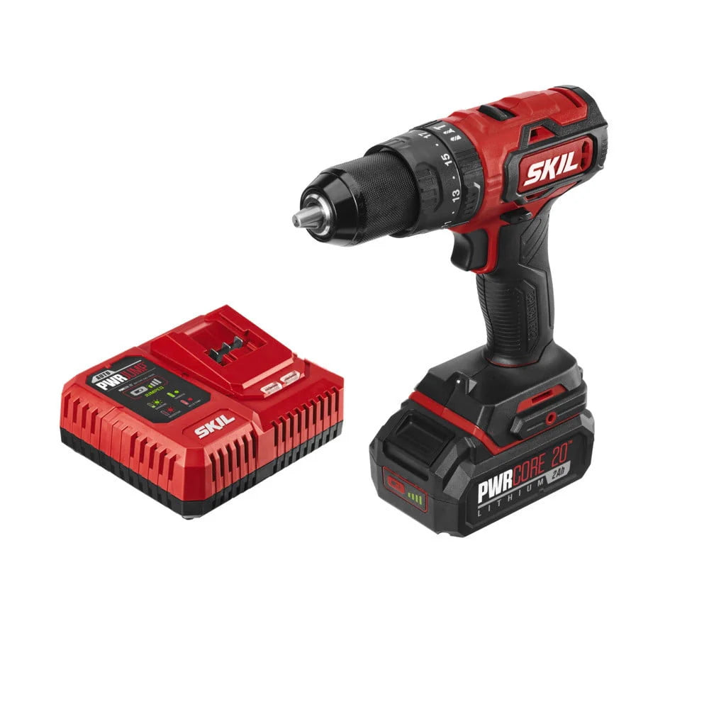 Brushless 20V Cordless Drill Driver and Circular Saw Kit Set with 4.0Ah Battery F915