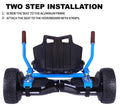 Blue Chrome Hoverboard and Wireless Speaker and Blue Hovercart Z7952
