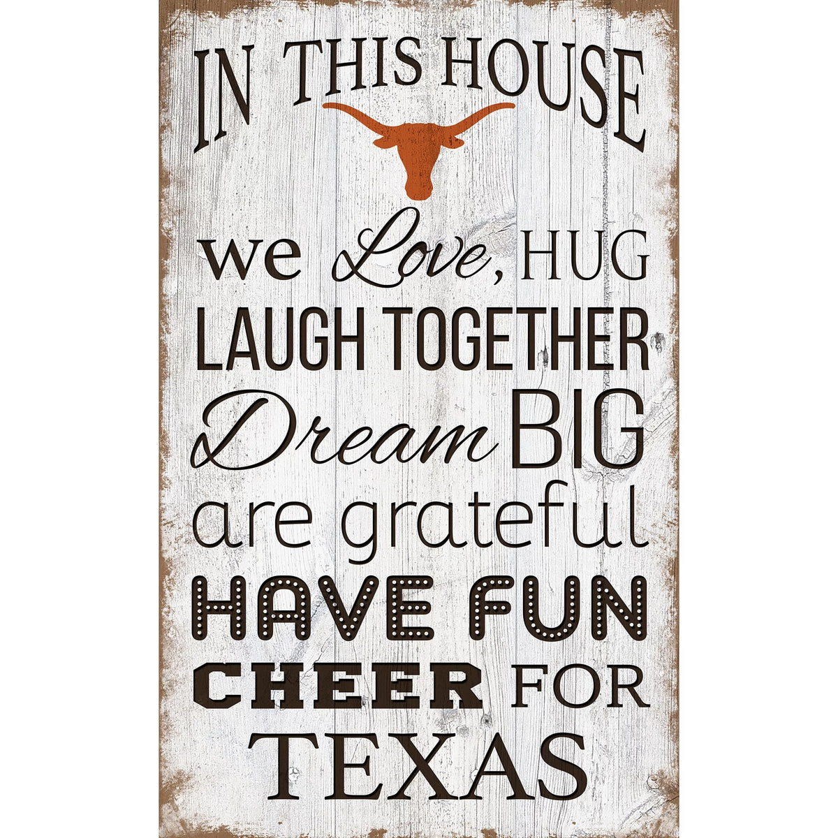 Team In This House Sign Q658
