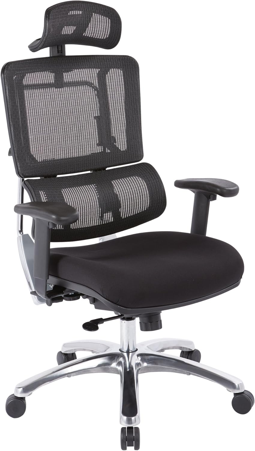 Black Mesh Managers Chair with Adjustable Arms C98227
