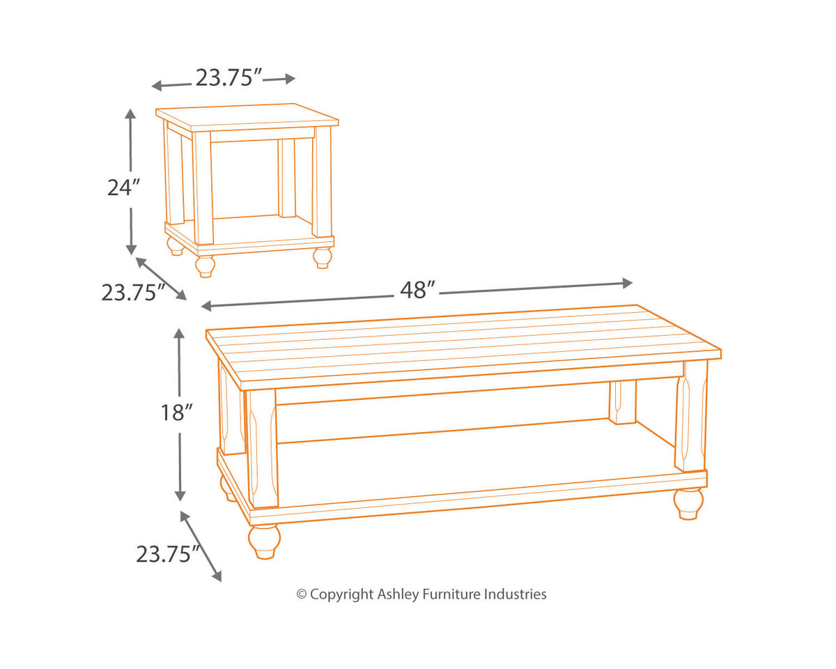 White Table (Set of 3) O744246